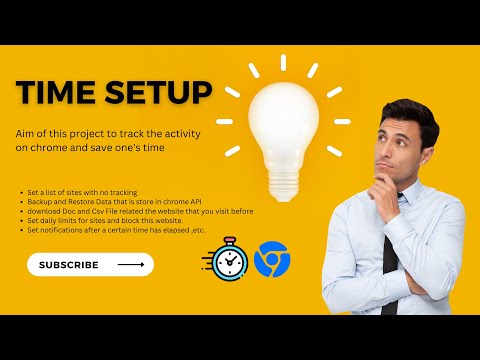 Chrome extension  || Time SetUp || Save you Time using This Extension || Code is Available