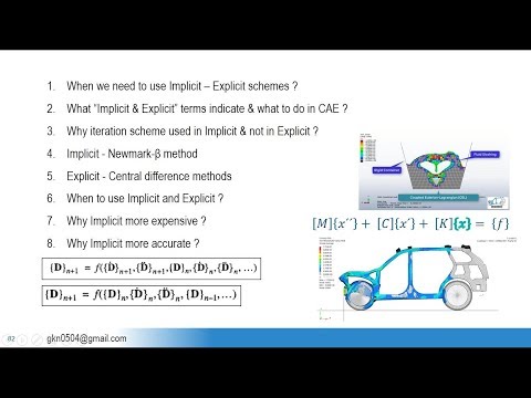 Implicit and Explicit Analysis in FEA, Part - 01 (Differences & Application)