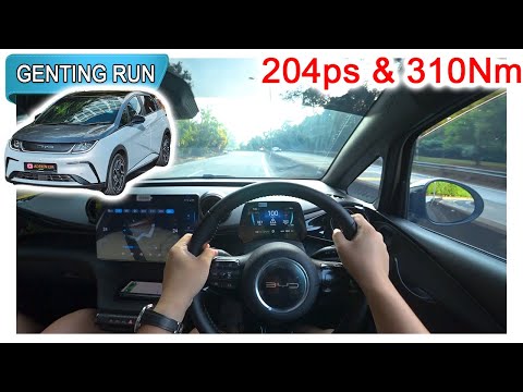 2023 BYD Dolphin Premium Extended Range | Malaysia #POV [Genting Run 冲上云霄] [CC Subtitle]