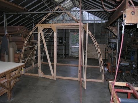 Build a 12' by 8' Gothic Arch Greenhouse for less than $200