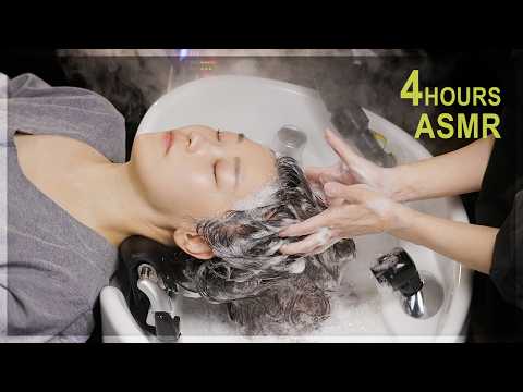 ASMR 😪 Deeper sleep! Scalp massage & head spa✨ 4h compilation