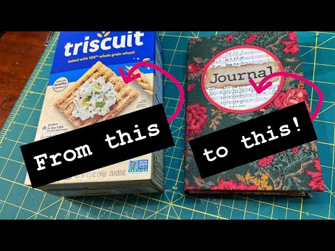 CRACKER BOX transforms into a handy journal ~ BEGINNER FRIENDLY ~ #junkjournalideas