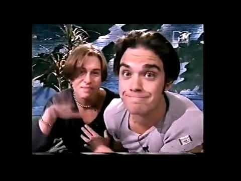 Mark Owen and Robbie Williams hosting    Most Wanted MTV 1993