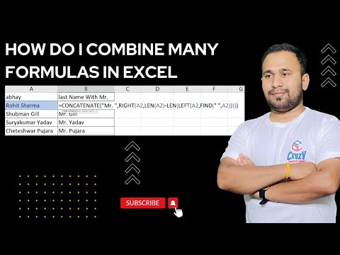 MS Excel me formula kaise lagaye | How to combine Many formula in Excel #excel #learnwithccl