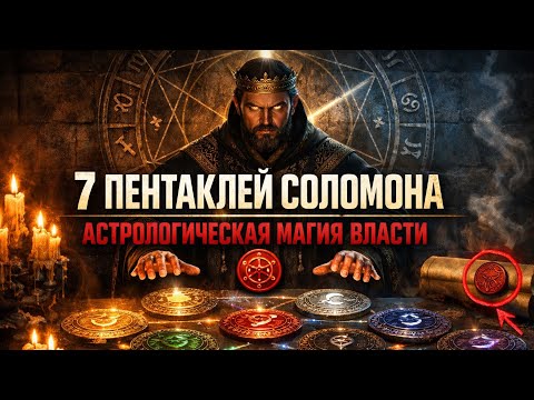Семь планетарных ПЕНТАКЛЕЙ Соломона — скрытая астрологическая магия власти
