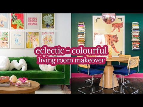 Eclectic And Colourful Living Room Makeover!