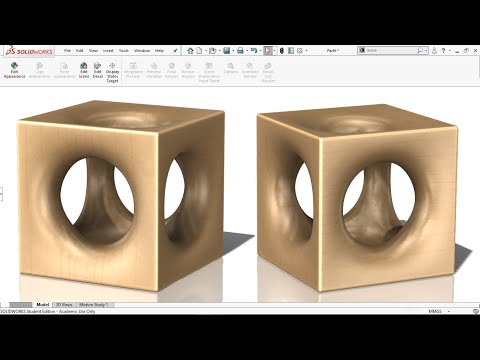 Exercise 102: How to make a 'Hollow Cube' In Solidworks 2018
