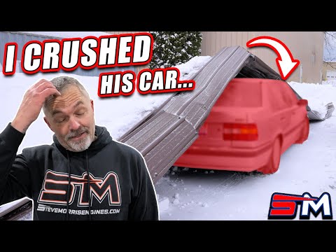 DISASTER STRIKES!! Garage Falls On CNC Brocks  Car… 5 mins  Before I Put My Customers  New Truck In 