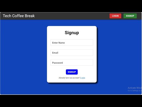 Registration Form using MERN Stack | Sign Up Form with MongoDB, Express JS, React JS and Node JS