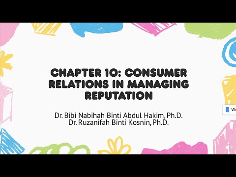 Chapter 10 Consumer Relations in Managing Reputation
