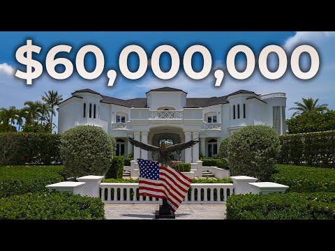 INSIDE an Incredible $60,000,000 OCEANFRONT MANSION sitting on 5 ACRES w/ 400ft DOCK!