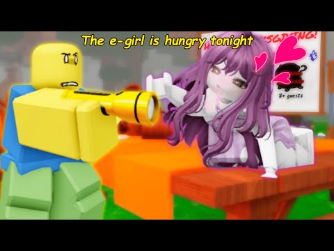 99 Nights in the Forest But an E-GIRL is HUNGRY with Me After Day 500 (MEMES)