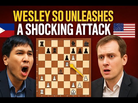 “Wesley So Unleashes a Shocking Attack in a Brilliant Chess Battle”
