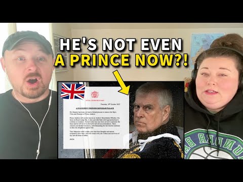 Americans React: The King Just Stripped Prince Andrew of Everything