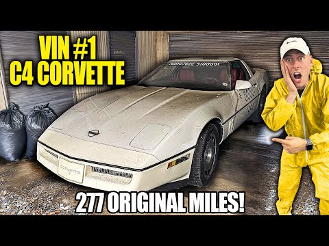 VIN #1: C4 Corvette With 277 Original Miles! | First Wash in 30 Years! | Satisfying Restoration