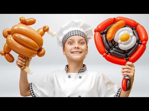 Inflatable Balloon Bistro! 🎈 Dasha and Eva save the day!