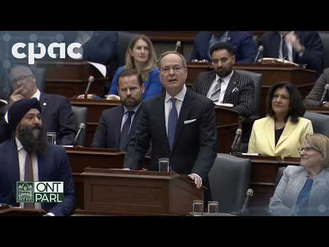 Ontario Finance Minister Peter Bethlenfalvy presents the 2026 budget – March 26, 2026