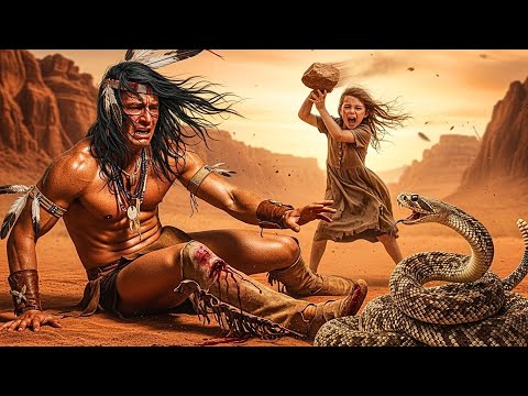 ¡LA SERPIENTE IBA A MORDER AL APACHE HERIDO... Entonces una Niña Pequeña Gritó y Lanzó Arena!