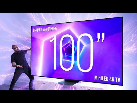 100 inch - LG QNED evo QNED86 MiniLED 4K TV - Unboxing & Impressions