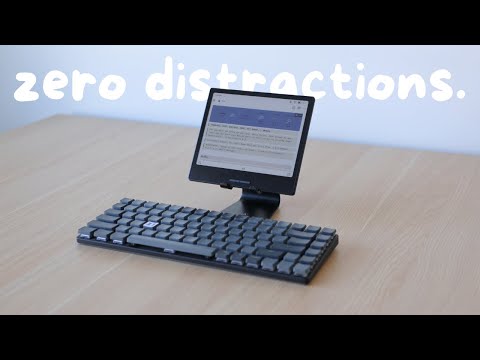 The world's most minimal desk setup.