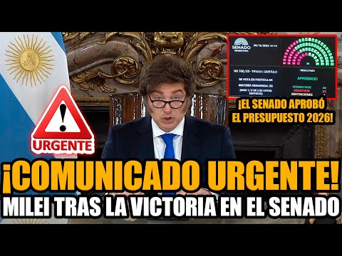 🚨¡COMUNICADO DE MILEI TRAS EL SENADO APROBAR EL PRESUPUESTO 2026! | FRAN FIJAP