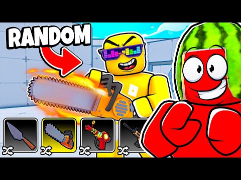 Roblox Rivals Using RANDOM ITEMS ONLY