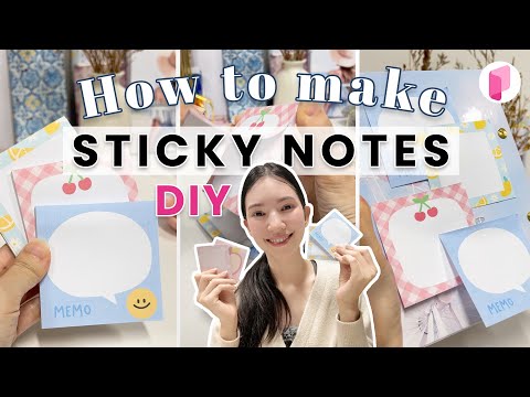 DIY How to make Sticky Notes - Tutorial