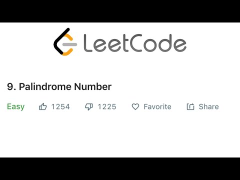 LeetCode Palindrome Number Solution Explained - Java