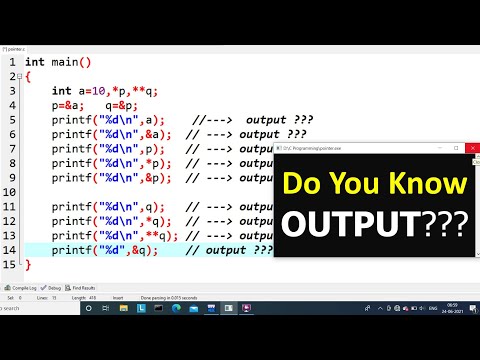 c program to show the simple example of pointer | c pointers