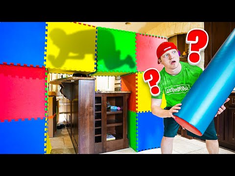 Which BOX Is HE IN? Giant PROP HUNT IRL!