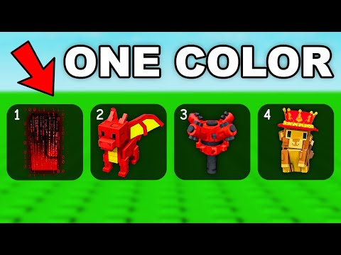 Grow A Garden But We Can Only Use ONE COLOR!!