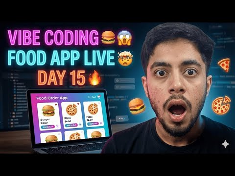Building a Food Order App LIVE 🍔🔥 | Day 15 – 30 Days 30 Websites Challenge