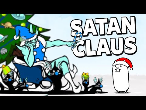Defeating Alien Santa in Battle Cats!