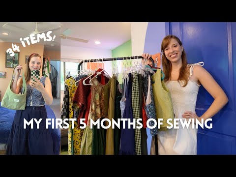Everything I Made in My First 5 Months of Sewing (Beginner Tips & Try On!)