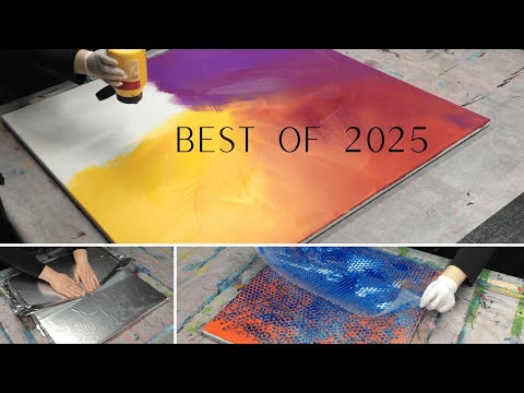 Abstrakte Acrylmalerei – Best of 2025 | Rakeltechnik, Mixed Media & Texturen