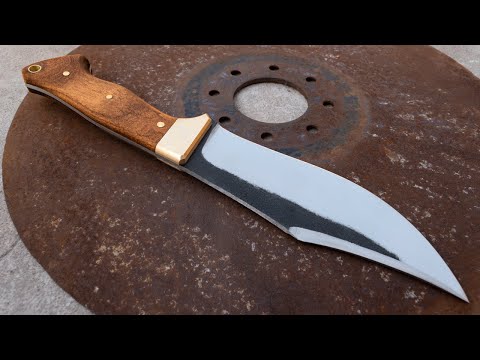 Fabricación de cuchillo Bowie a partir de un disco de sembradora