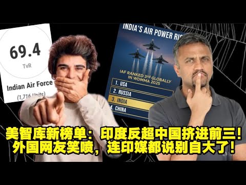 美智库新榜单:印度实现反超挤进前三!外国网友都笑了