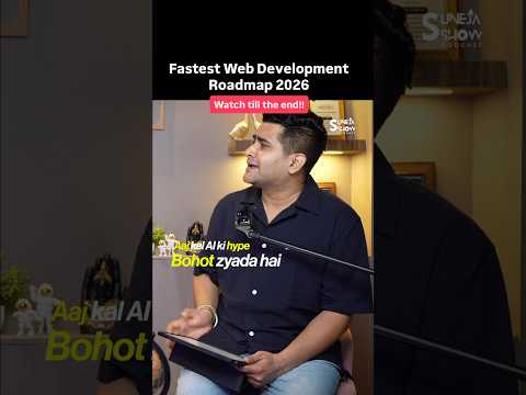 Fastest Web Development Roadmap 2026 - Must Watch 🔥💯 #shorts #jobs