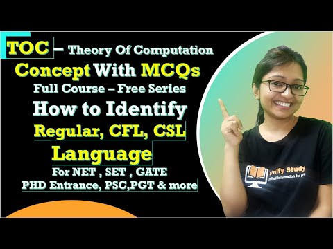 How to Identify  Regular Language,Context Free Language,Context Sensitive Language.-TOC - Day 3