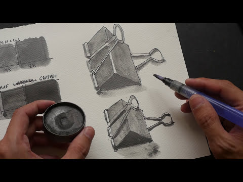 Pen & Ink with Watersoluble Graphite Demo