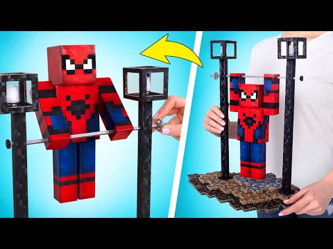 DIY Spiderman de cartón