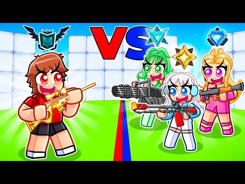 1v3'd My CRAZY FAN GIRLS In Roblox Rivals RANKED...