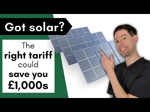 Optimise your solar tariff