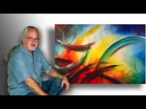 "Wellspring of Life" Abstract modern art painting.