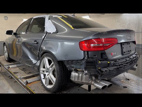 This Audi S4 Needed a Full Rear Quarter Panel Replacement