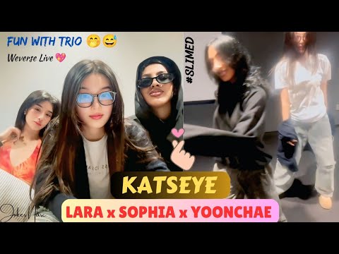 ✨(ALL SUB) KATSEYE SOPHIA, LARA And YOONCHAE WEVERSE LIVE 😻💋🤭(06.22.25)#SLIMED💖 #weverselive#katsey