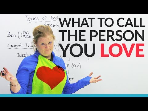 Learn English: What we call the people we love ❤❤❤
