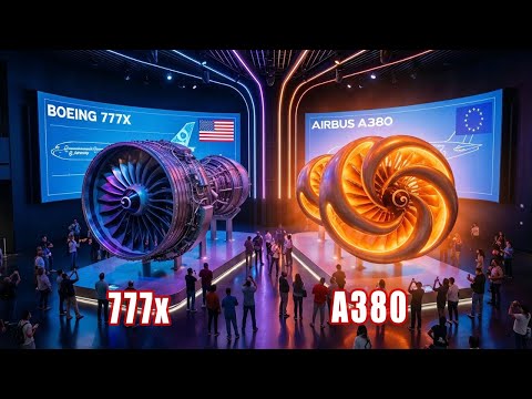 Boeing 777x vs Airbus A380 | INCREDIBLE ENGINE Differences