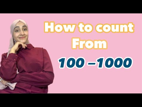 How to count from 100 to 1000 in Arabic