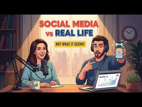 English Listening Practice for Beginners | Social Media vs Real Life || English Learning Podcast "